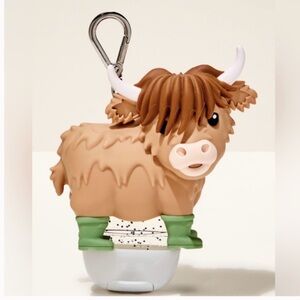 New bath and body works Highland Cow Hand Sanitizer Holder